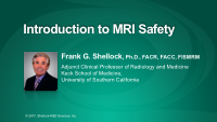 Introduction to MRI Safety